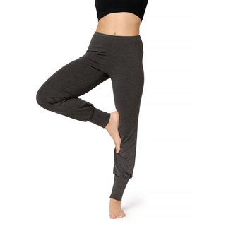 Bellivalini Leggings Yoga Hose Damen Trainingshose BLV50-278 (1-tlg) aus Viskose, elastischer Bund grau XL