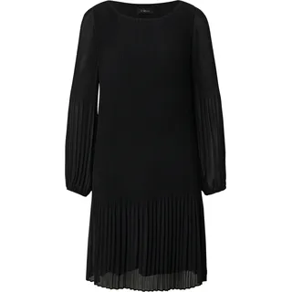 s.Oliver Plisseekleid Minikleid Schwarz 36