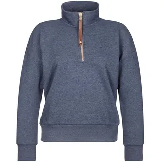 Naketano Damen Sweater Kollektiv Oversize – Pullover mit hohem Kragen & 1/4 Reißverschluss – weicher Baumwollmix Freizeitpullover für Alltag & Streetwear - L