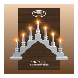 Weigla LED Lichterbogen Schwede, Made in Germany (1-tlg), 7-flammig weiß