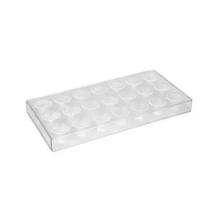 Städter Pralinenform Kuppel geriffelt PS Kunststoff 13,5x27,5cm H 2,5cm
