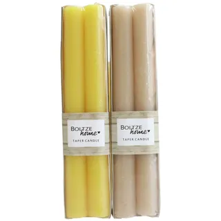 Boltze Stabkerze Melia 20 cm x ø 2,2 cm Farbenauswahl 4 Stück