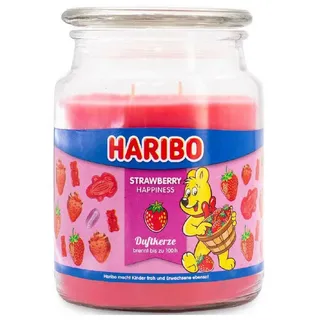 HARIBO Duftkerze Haribo Duftkerze Strawberry Happiness 510g
