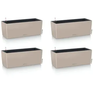 LECHUZA® Blumenkasten BALCONERA Color 50 Sandbraun All-in-One x 4