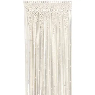 Sparklenut Makramee Vorhang Tür, Boho Türvorhang, ‌Handgewebte Makramee Wandteppich, Fadenvorhang für Raumteiler Hochzeit Hintergrund Inneneinrichtung (90 * 180cm)