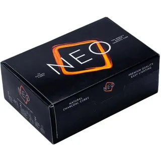 Threekings NEO Cubes Shisha Kohle 72 Stück | Premium Naturkohle Selbstzünder Würfel | Schnellzünder für Wasserpfeife & Grill | Einfach mit Feuerzeug anzünden