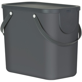 Rotho Müllsystem 25 Liter  Albula , grau , Kunststoff
