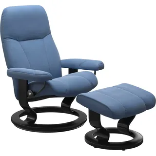 Stressless Relaxsessel Consul blau 76 x 100 x 71 cm mit Classic Base