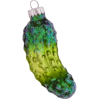 Krebs Glas Lauscha Kleine Weihnachtsgurke 7cm