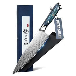 luxuskollektion DRAGON RIOT Kochmesser 18 cm Silber