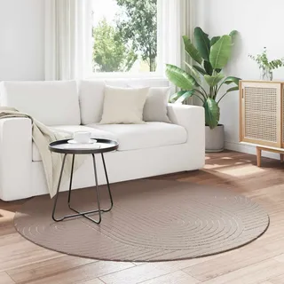 Bereichsteppiche Rund Palmeras Beige Ø 200 Cm Polyester