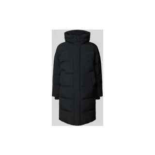 Relaxed Fit Daunenmantel mit Kapuze, Black, L