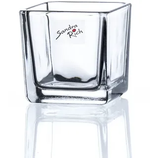 SANDRA RICH Vase Würfel eckig 5,5 x 5,5 cm