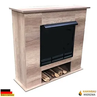 Ethanol und Gelkamin  Kamin Modell 001B Deluxe Eiche Hell inkl. 1 Liter Brenner