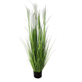 Arnusa Künstliches Pampasgras 120cm Gras Kunstgras Kunstpflanze Schilf Federgras Palmengras Dekogras Künstliche Pflanze