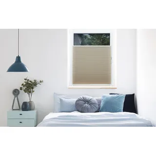 MYDECO Plissee MYDECO Free 75 x 130 cm beige