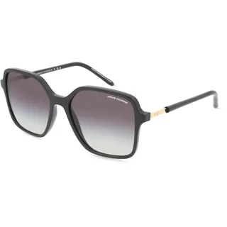 Emporio Armani 0AX4163S Damen-Sonnenbrille Vollrand Butterfly Kunststoff-Gestell, schwarz
