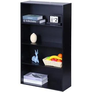 Relaxdays Bücherregal 60 x 108 x 24 cm Schwarz