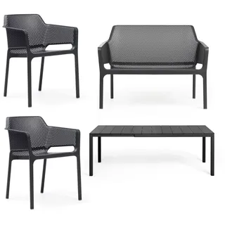 Nardi Rio Ausziehtisch 210 x 85 x 76 cm dunkelgrau