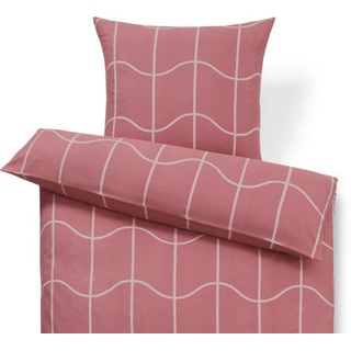 Biber-Bettwäsche Übergröße - hellrosa - 100% Baumwolle- Maße: 155 x 220 cm - rosa