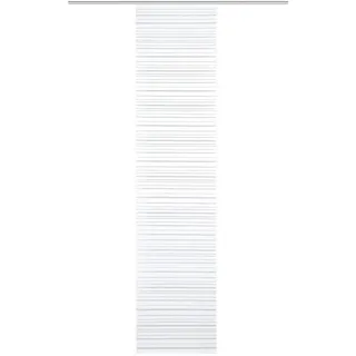 Flächenvorhang Folke, Weiß, Textil, Uni, 60x245 cm, mit Beschwerungsstab, Wohntextilien, Gardinen & Vorhänge, Schiebegardinen