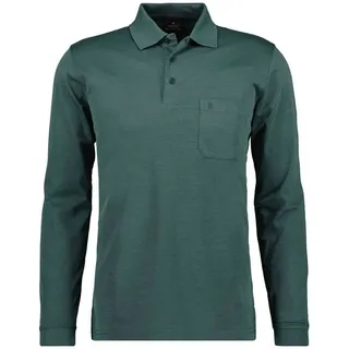 RAGMAN Langarm-Poloshirt grün XXXL (64/66)
