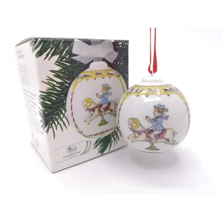 Hutschenreuther Porzellankugel Weihnachtskugel 1988 OVP -