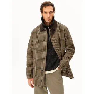 ARMEDANGELS CHECK Mantel braun L