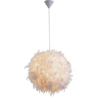 M2 OUTLET Pendelleuchte mit Federn - Ø40CM, Weiß: Pendellampe mit Entenfeder