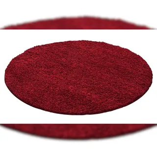 KADIMA DESIGN Hochflorteppich 80 x 80 cm Rot