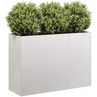 vidaXL Pflanzkübel 120 x 40 x 80 cm Weiß