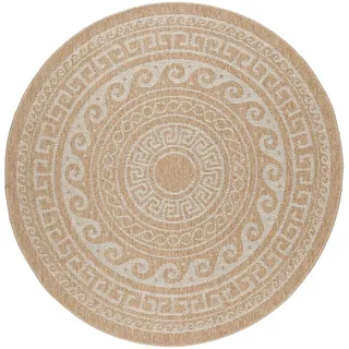 KADIMA DESIGN KAUNS Outdoor-Teppich Ø 200 cm Beige