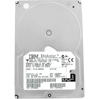 Festplatte IBM 40Gb DTLA-305040 5400Rpm ATA 3,5" Zoll 07N3926