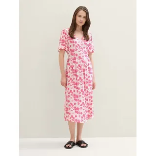 TOM TAILOR Sommerkleid Kleid mit Print rosa 38