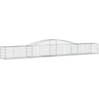 vidaXL Gabionen mit Hochbogen 400 x 50 x 40/60 cm