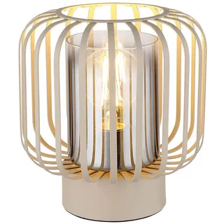 GLOBO Tischleuchte Rauchglas Sand 2 St.