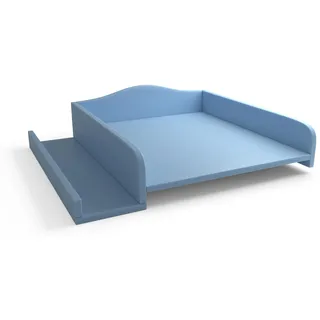 regalik Wickelaufsatz für Waschmaschine – Wickelauflage 60x70 cm – Laminierte Holzplatte – Hellblau – 82x72x10 cm – Sicherer & Platzsparender Wickeltischaufsatz
