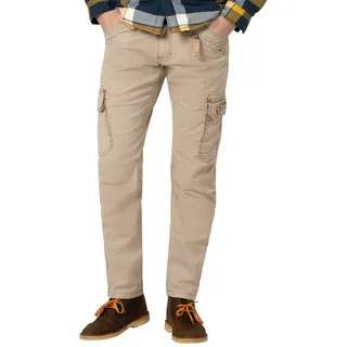 Timezone Herren Cargo Hose Regular ROGERTZ Chino Denim - Mid Waist - Regular Fit / 32L