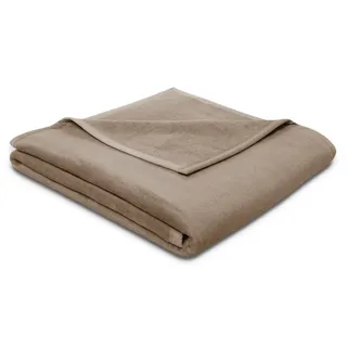 Biederlack Cotton Sense Kuscheldecke 150 x 200 cm Braun