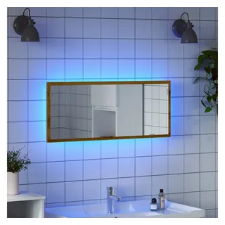vidaXL LED-Badspiegel Artisan-Eiche 100x8,5x37 cm Holzwerkstoff
