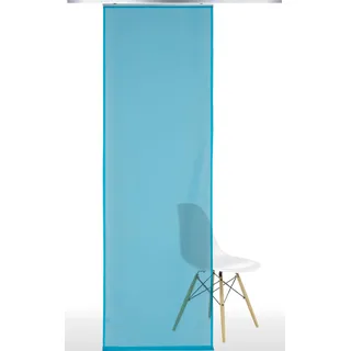 LIEDECO Schiebegardine Klettband 60 x 245 cm Hellblau 1 St.