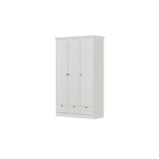Abitare Drehtürenschrank Landwood 120 x 200 x 51 cm Weiß