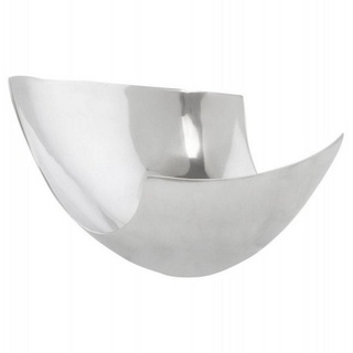 Casa Padrino Dekoobjekt Aluminium Schale 31 x 26 cm - Designer Obstschale