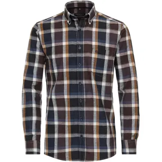 Casa Moda Herren Hemd B.D.Comfort Fit kariert braun - XXL - XXL