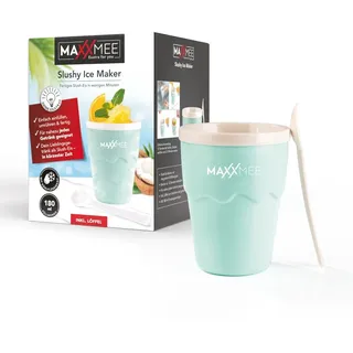 Slush Eis maxxmee® TV Maker Eisbecher Slushy Magic Becher Strohalm Deckel Löffel