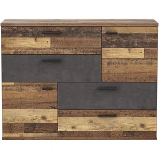 Forte Skive 124,9 x 95,9 x 41,3 cm old wood vintage/betonoptik