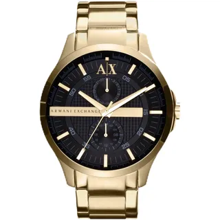 Armani Exchange Watch For Men, Quarz-Multifunktionswerk und 44mm Gehäusegröße mit Edelstahlarmband
