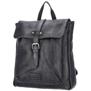 The Skandinavian Brand Damen Leder Rucksack Schwarz