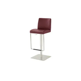 Barhocker Leder MyBreak , rot , Maße (cm): B: 39 T: 36.0