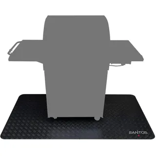 SANTOS Grillmatte 120 x 100 cm rutschfest schwarz